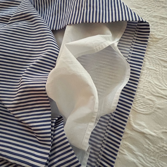 J Howard blue/white stripe cold shoulder dress - Picture 8 of 11